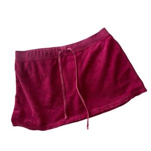Juicy Couture Y2K vintage terry cloth mini skirt in hot pink